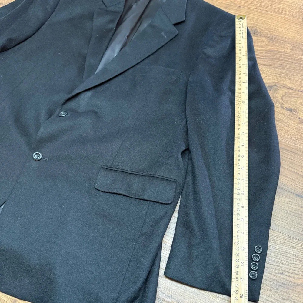 Jos A Bank Blazer Mens 48R Black 100% Cashmere Sport Coat‎ Jacket Formal Classic